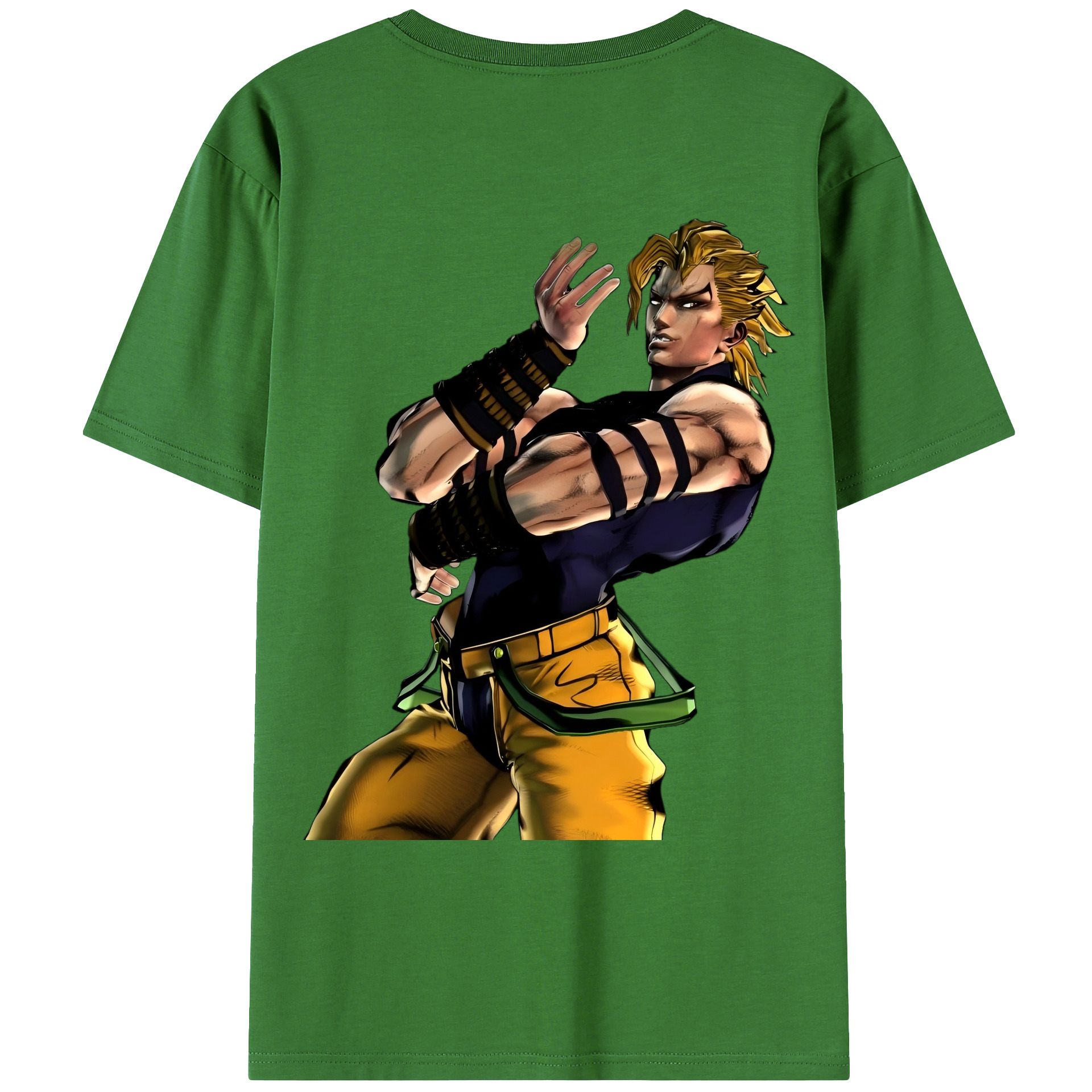 （画像用） ジョジョの奇妙な冒険 ディオ?ブランドー JoJo's Bizarre Adventure Dio Brando レディース半袖Tシャツ(バックプリント)